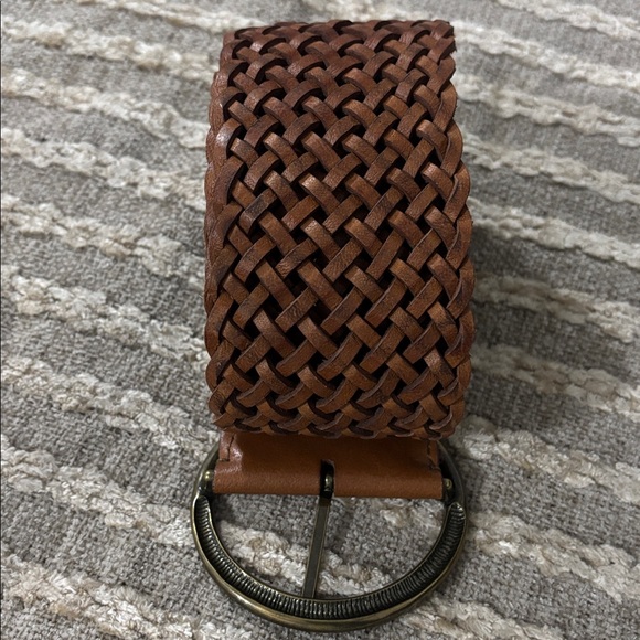 Chico’s Woven Brown Bohemian Leather Buckle Belt Size XL/XXL main image 5
